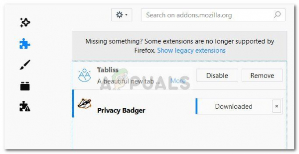 Исправлено: Firefox не отвечает