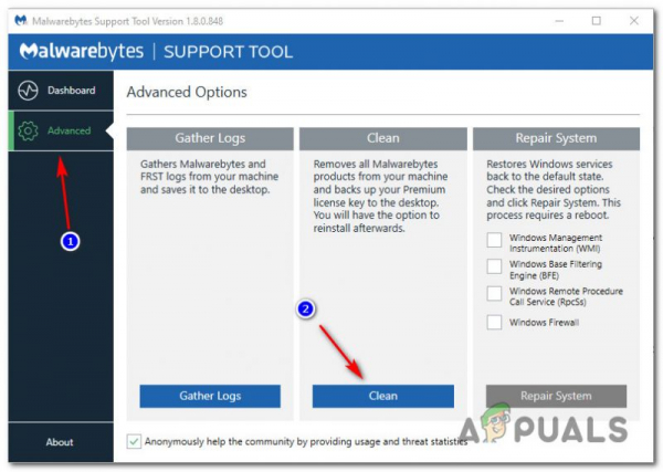 [FIX] Ошибка выполнения при установке Malwarebytes (не удалось установить Proc)